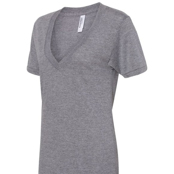American Apparel | Tops | American Apparel Unisex Triblend Deep Vneck ...